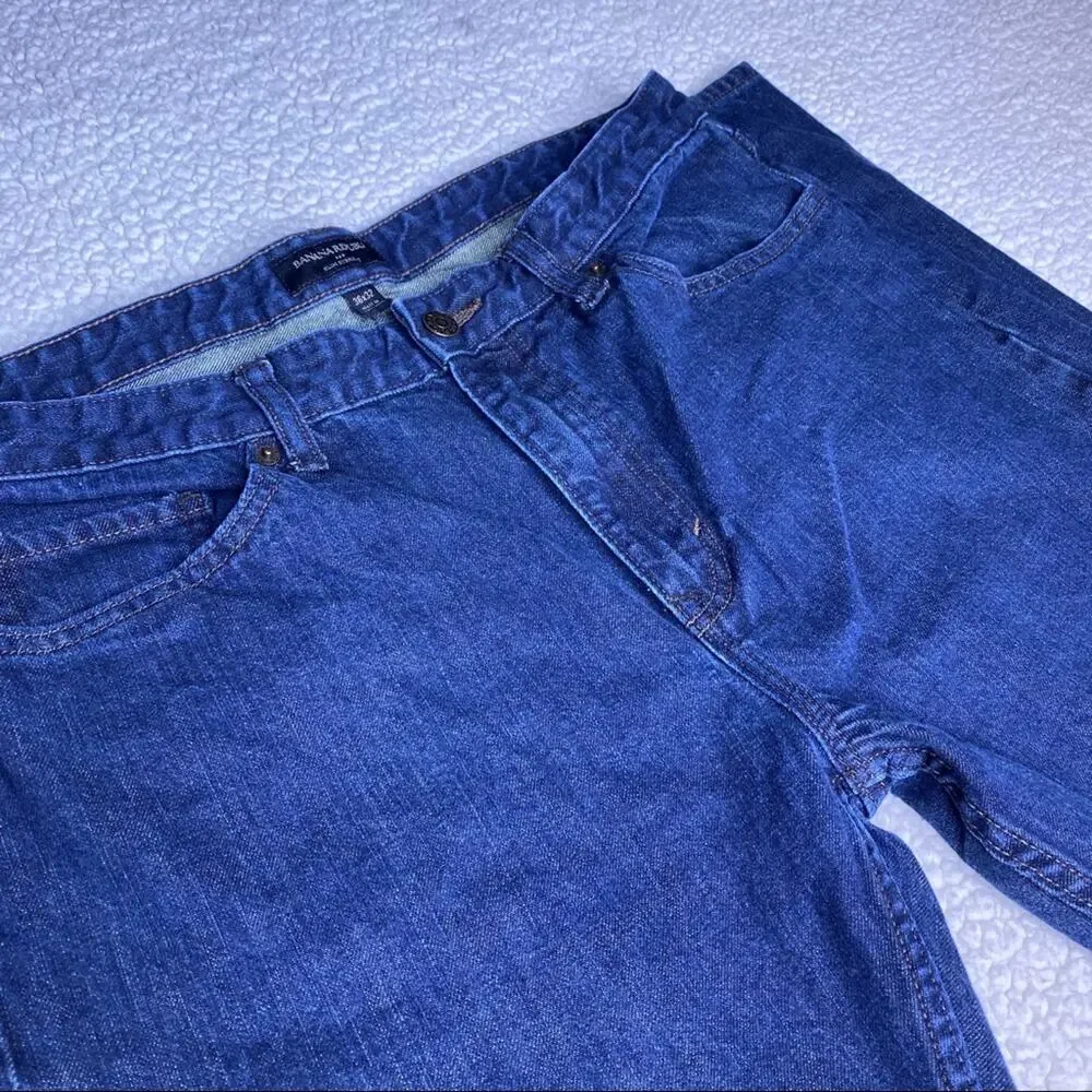 Banana Republic Slim Straight Dark Blue 36x32